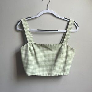 Aritzia Button Back Cropped Top